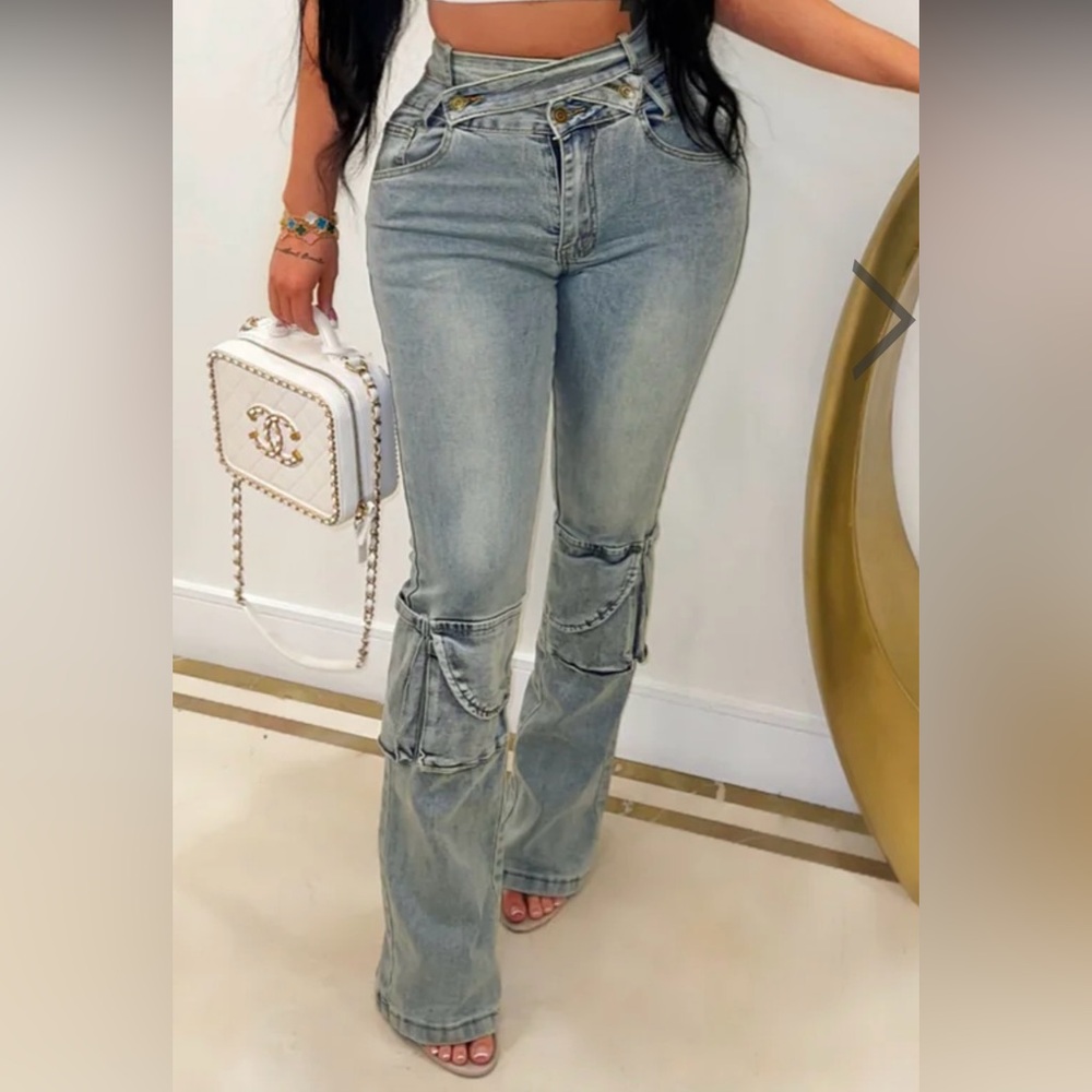 Double waist jeans